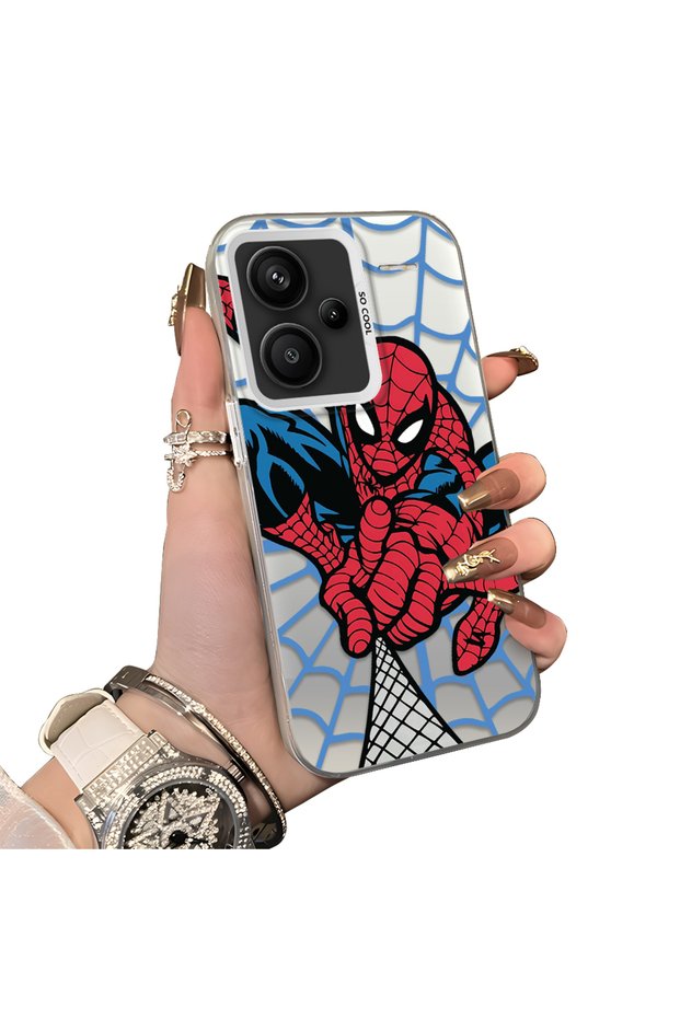 Xiaomi Redmi Note 13 Pro Plus+ 5g Compatible Popular Spiderman Silicone Protective Phone Case