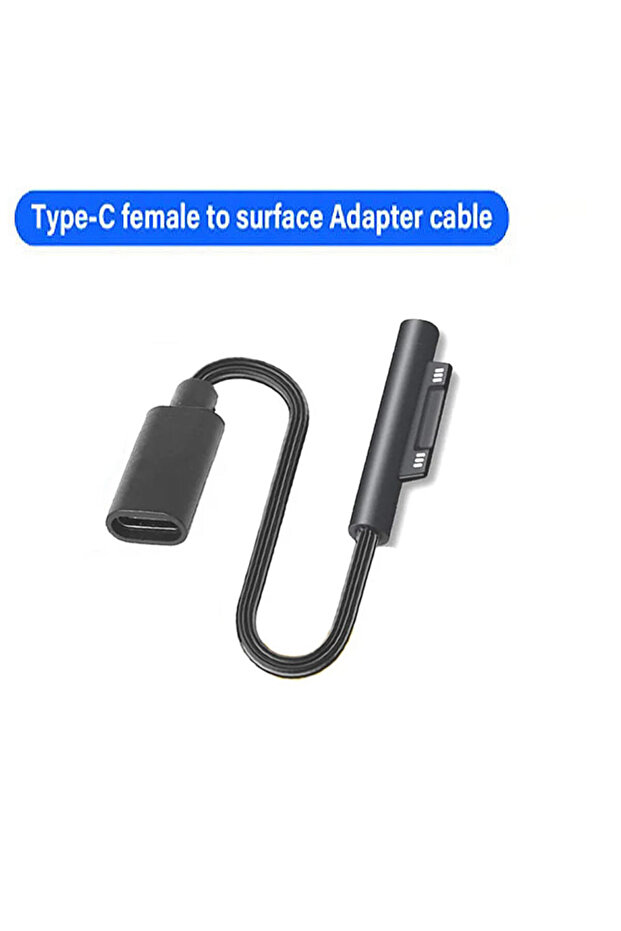 كابل محول طاقة USB-C للشحن السريع 15 فولت بتقنية PD لأجهزة مايكروسوفت سيرفس برو X 8 7 6 5 4 3 Go Boo