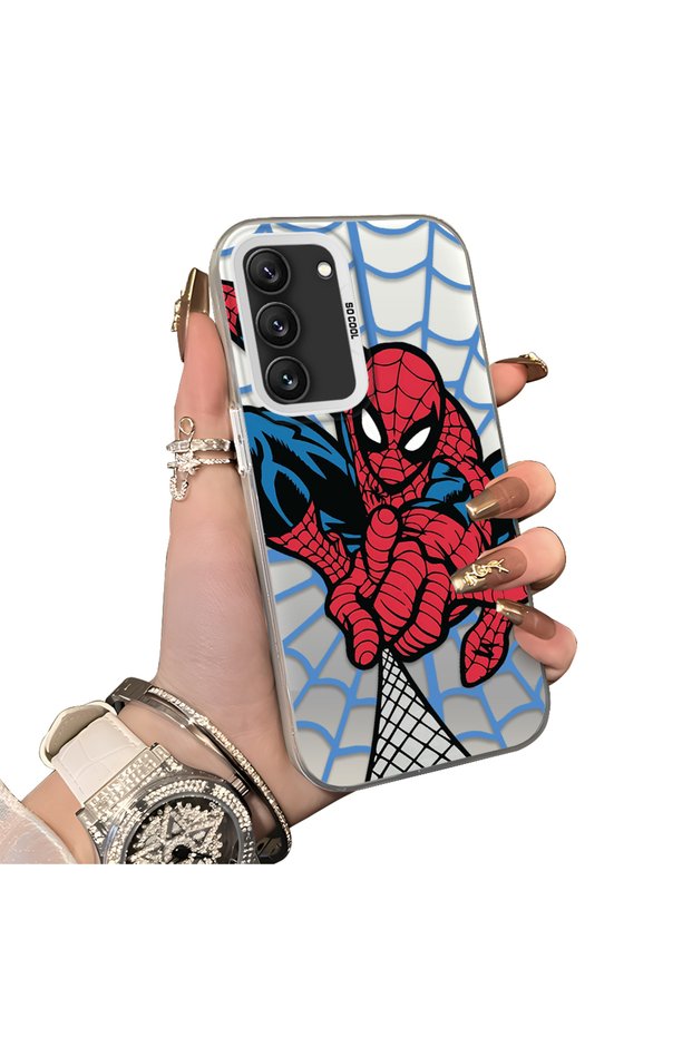 Popular Spiderman Silicone Protective Phone Case Compatible with Samsung Galaxy S22