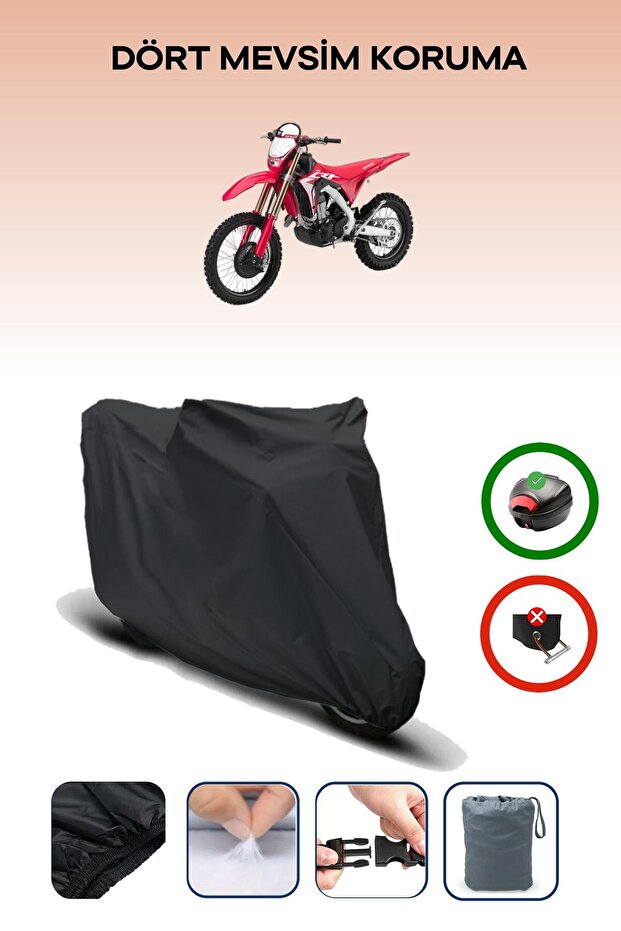 Black Rear Bag Compatible Honda Crf 450 X Compatible Motorcycle Tarpaulin Motor Cover