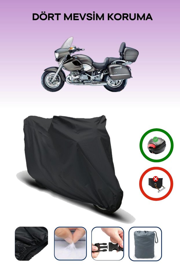 Black Rear Bag Compatible Bmw R 1200 Cl Compatible Motorcycle Tarpaulin Motor Cover