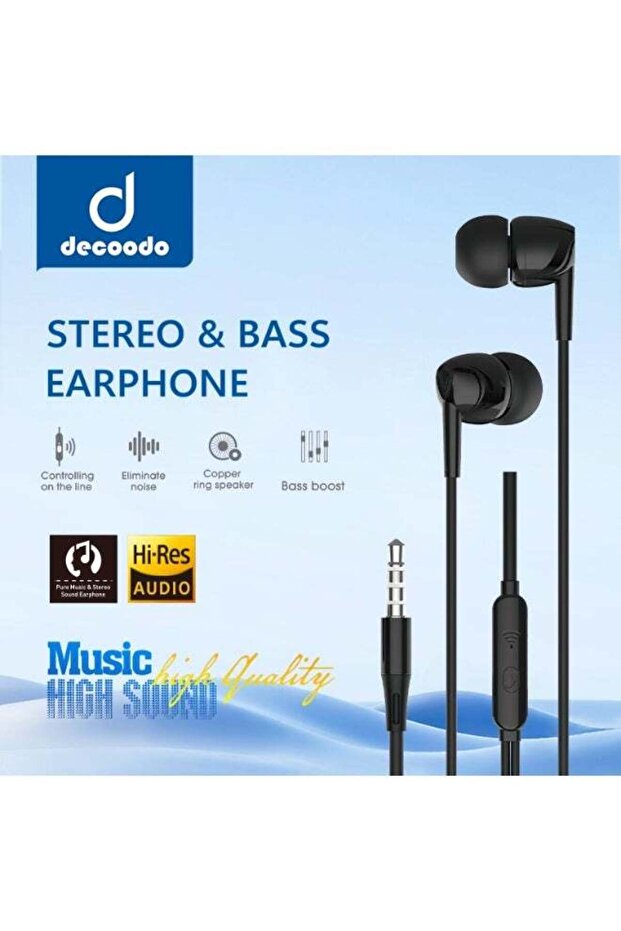 Stereo & Bass 3.5mm In-Ear Wired Earphone