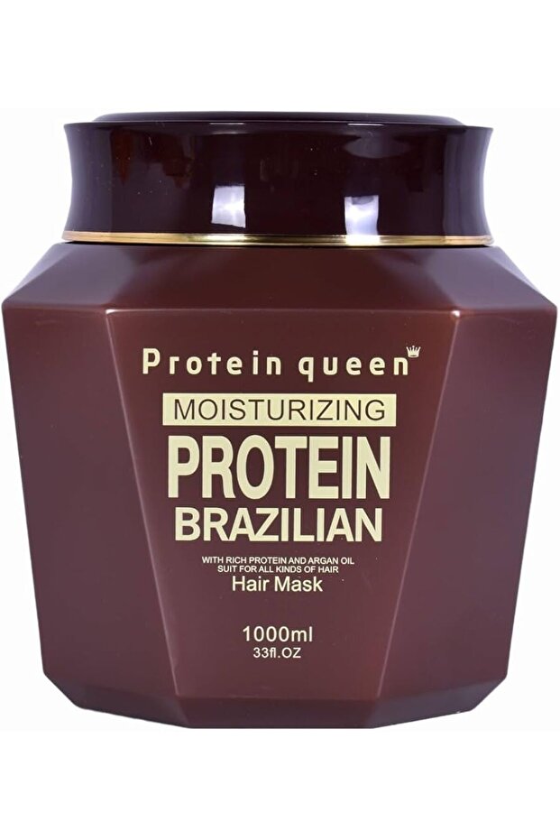 Keratine Queen Moisturizing Protein Brazilian Hair Mask 1000 ml