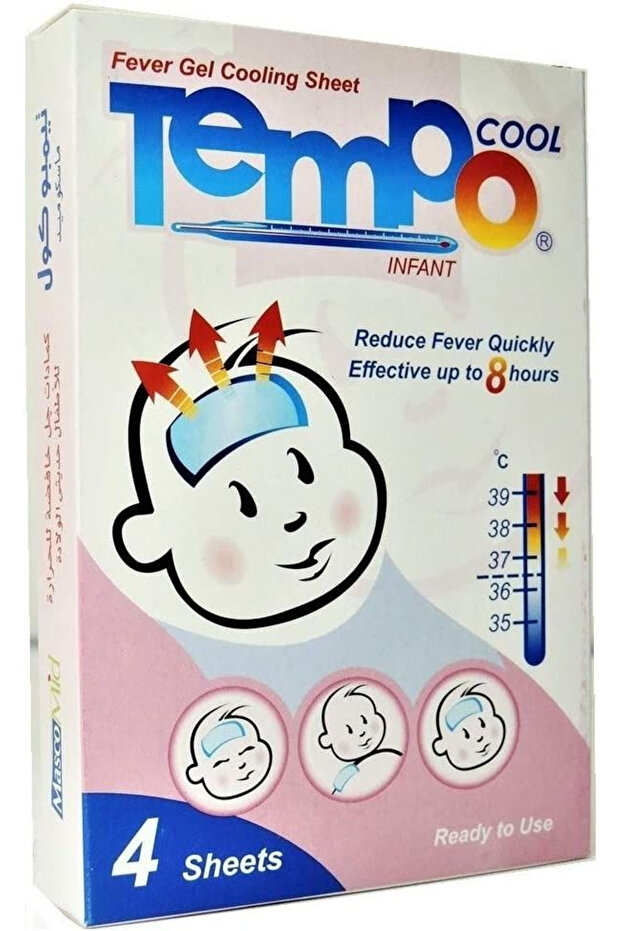 Fever Gel Cooling Sheets for Infants Used for Fever Relief, 1 Set