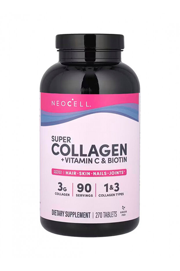 Super Collagen + Vitamin C and Biotin Tablets, 270S