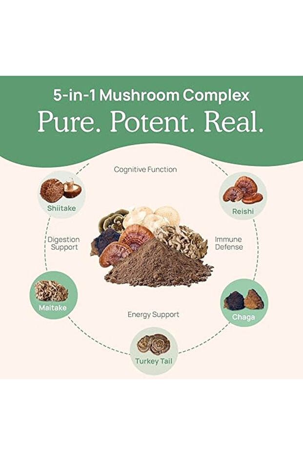 Visit the Store 5 Defenders Mushroom Blend, 500g (90 Caps)