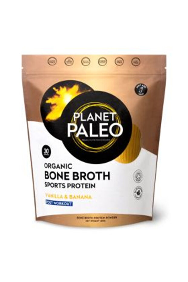 Organic bone Broth Post Workout Sports Protein Powder, Vanilla & Banana Flavor 480g