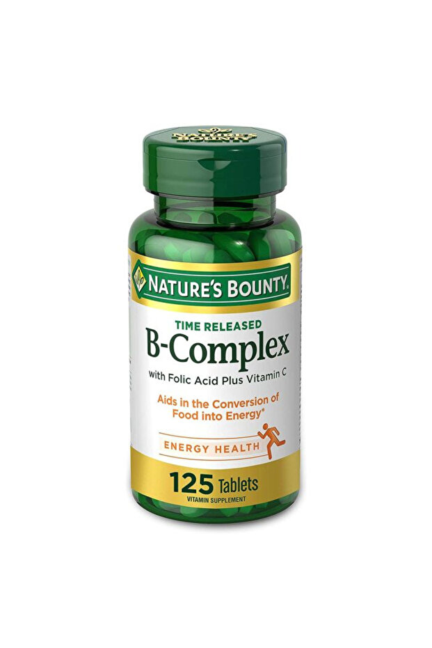 B-Complex with Folic Acid Plus Vitamin C Tablets 125'S