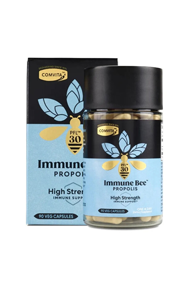 High Strength Immune Bee Propolis Veg Capsules PFL30 For Immune Support 90's