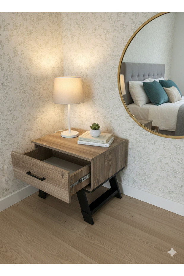 BARTIN MOBİLYA Tek çekmeli komidin - 3