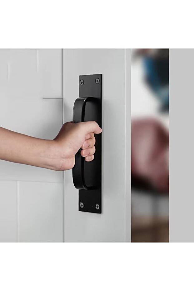 مقبض باب أنيق من الألومنيوم بتصميم سحب (مقبض سحب) - 1