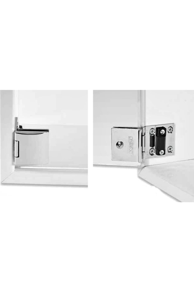 Osena 4153 Glass Hinge Metal Chrome 6-8 mm Adjustable 1 Set |   Showcase and Bathroom Cabinet Glass Hinge Set