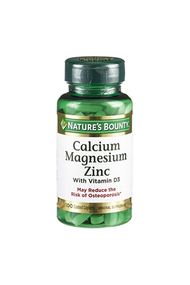 Calcium Magnesium Zinc with Vitamin D3 Caplets 100'S