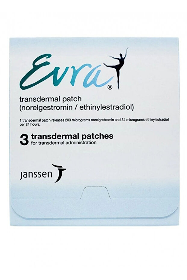 Evra Transdermal Contraceptive Patch, 3S