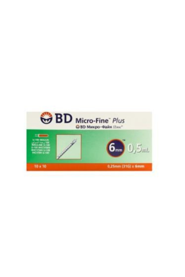Micro-Fine Plus 6Mm 0.5Ml, 10X10