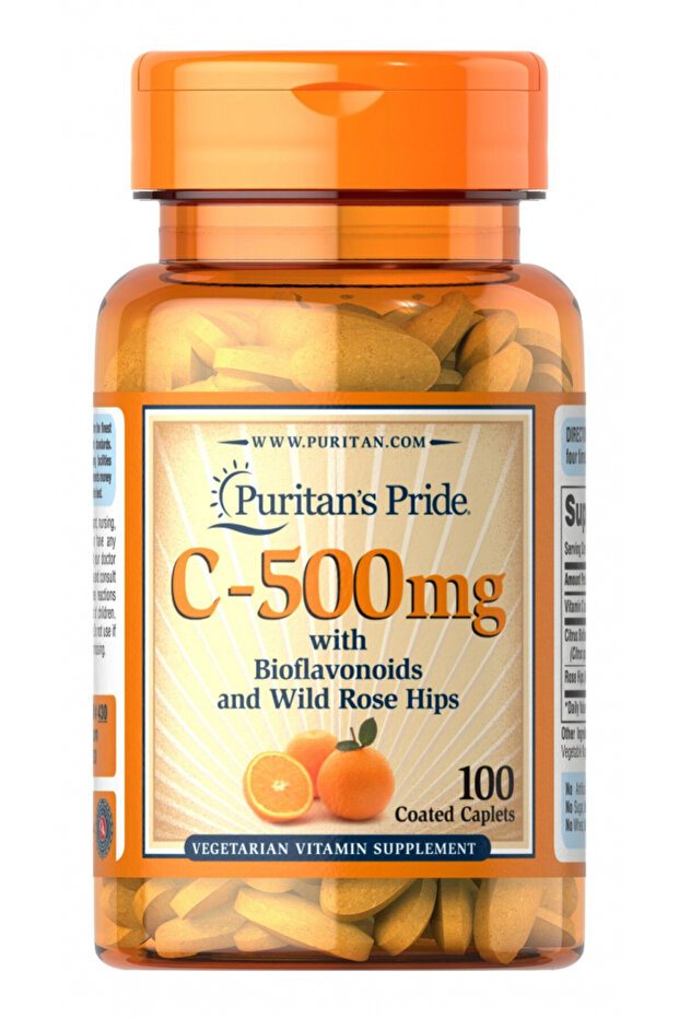 Vitamin C-500Mg with Bioflavonoids & Rose Hips, 100 Count