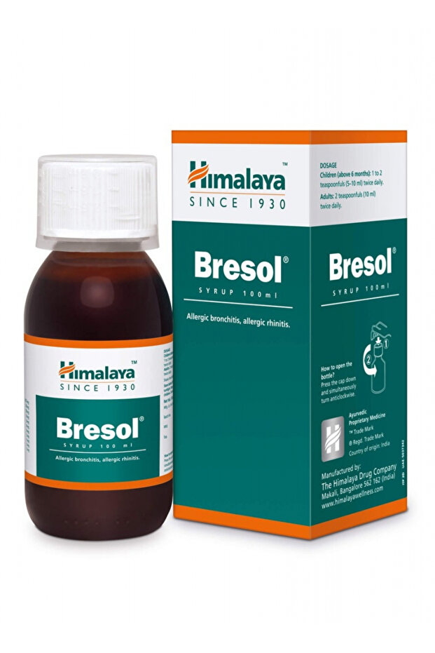 Bresol Syrup Relieves and Respiratory Congestion, 100 Ml
