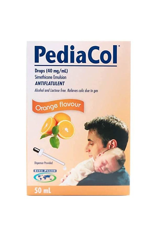 Antiflatulent Drops Used for Relieving Colic and Gas In Babies with Orange Flavor, 50 Ml