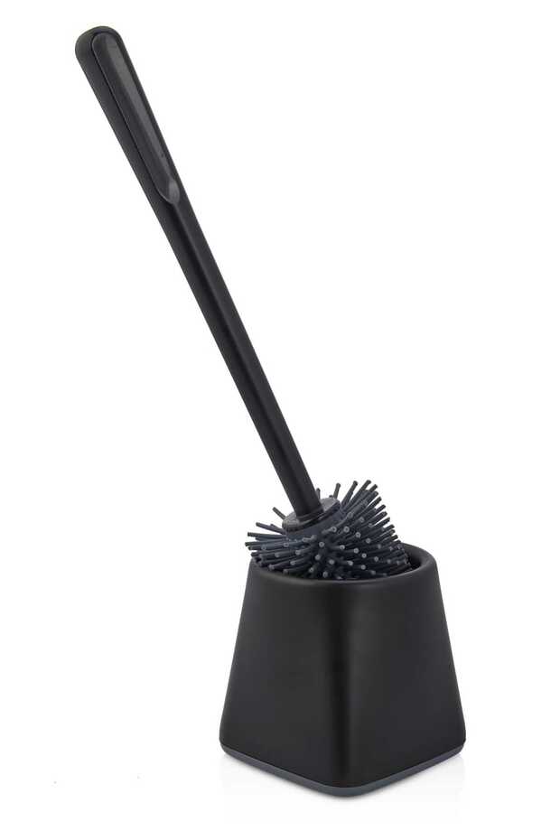 Modern Silicone Toilet Brush - Water Repellent and Dirt-Resistant Hygienic Toilet Bowl Brush - 4