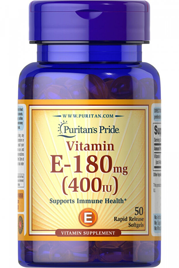 Vitamin E 400 Iu , 180 Mg - 50 Softgels