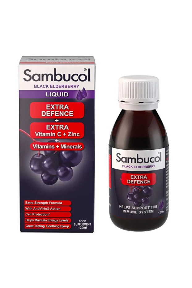 Black Elderberry Liquid Extra Defence 120ml