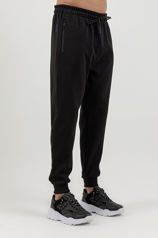 Clubby Ir Zone Men's Ribbed Long Sweatpants Black