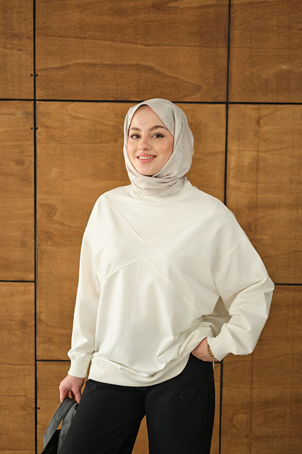 Women's Stitch Detail Tunic White