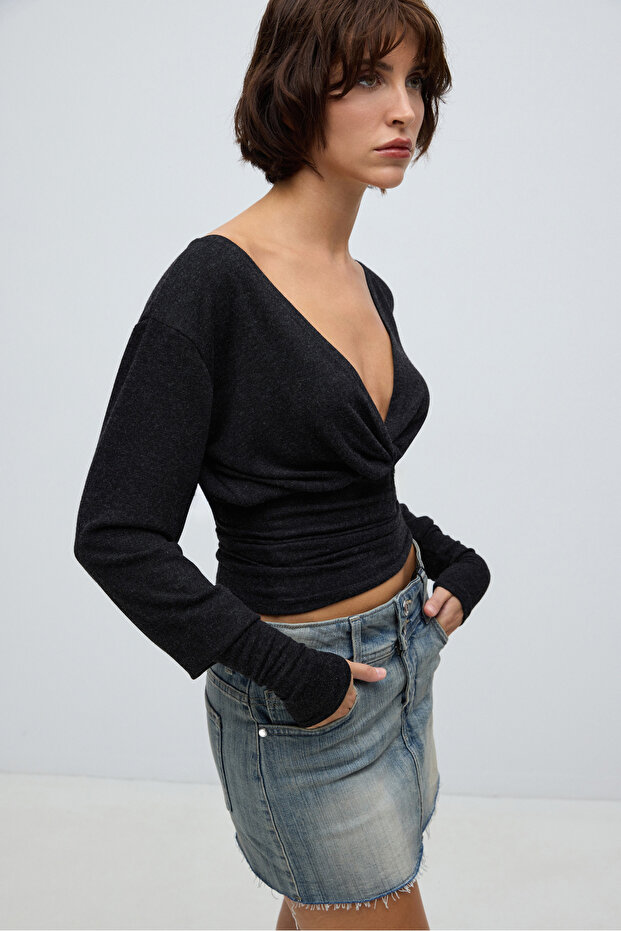 Serena Triko Bluz - 2