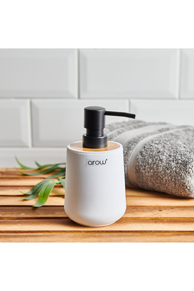 موزع الصابون السائل باللون الأبيض - 1
