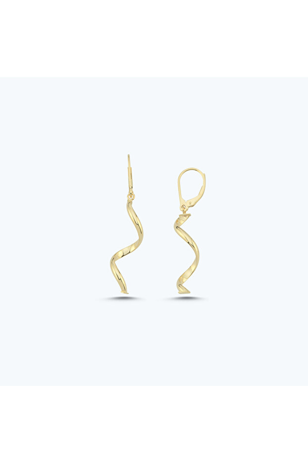 Altın Dalga Küpe - 2