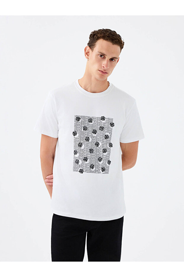 26Yp69000293 White Men's T-Shirt Lf2041163