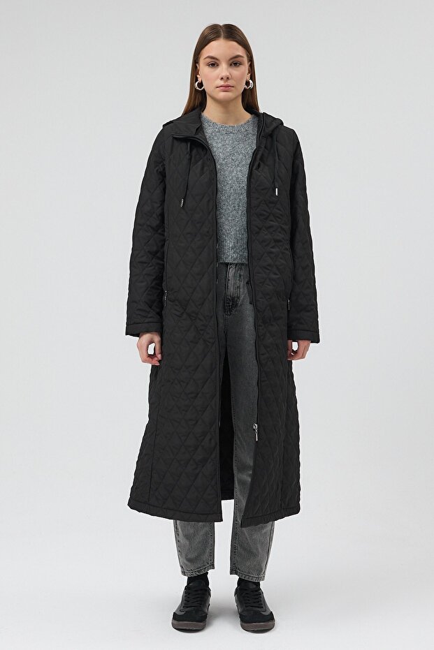 Premium Kapitone Mont Siyah - 2