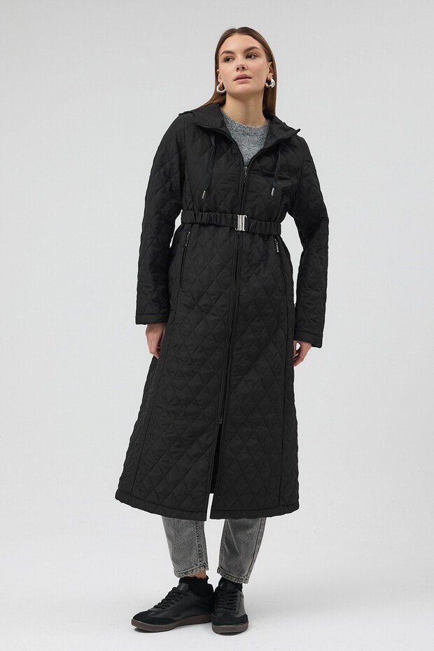 Premium Kapitone Mont Siyah - 6