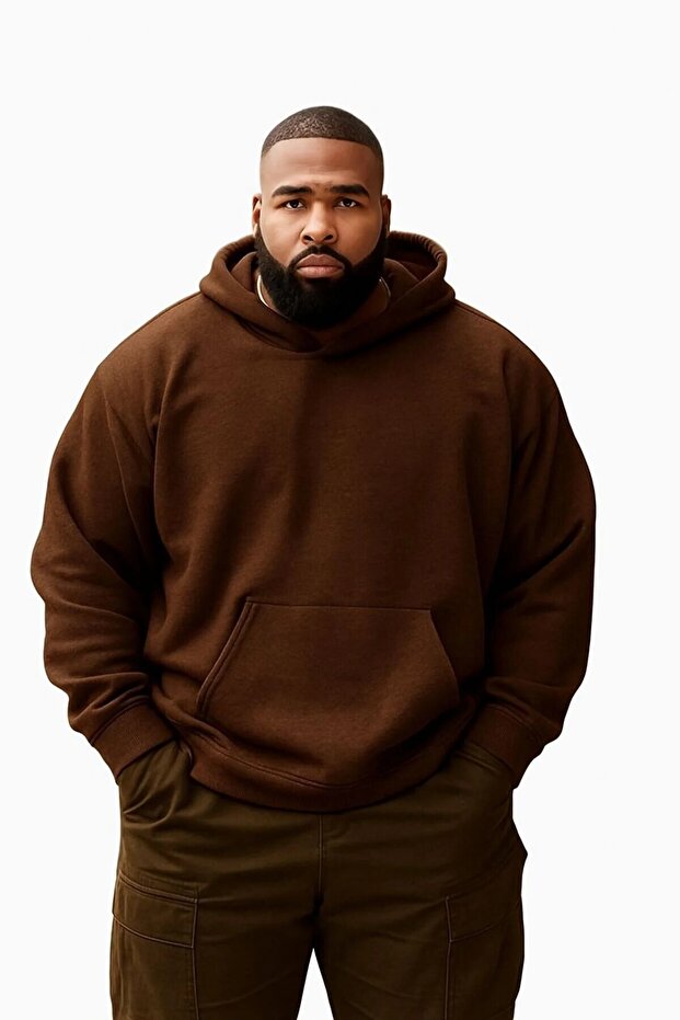3 Yarn Combed Cotton Plus Size Unisex Sweatshirt