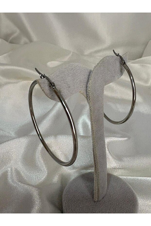 4 CM Halka Çelik Küpe