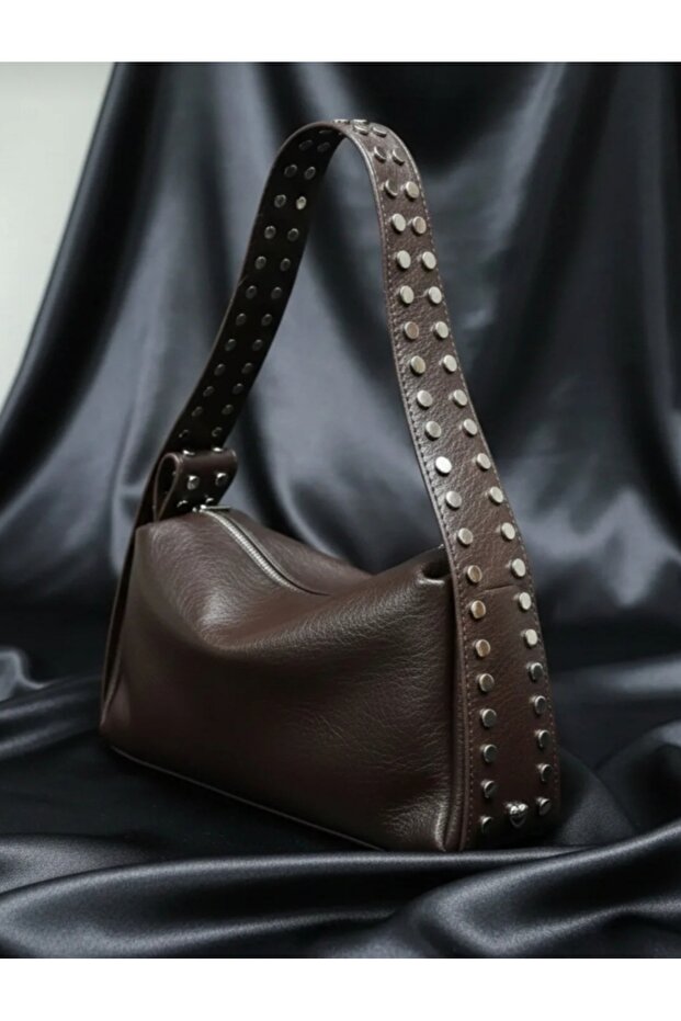 Shoulder Hand Bag Zimba Detail Soft Large Compartment a Quality Baguette Bag