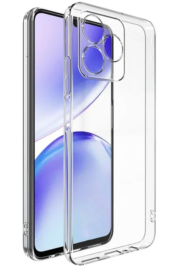 Realme Note 50 Case Transparent Camera Protected Flexible Soft Silicone