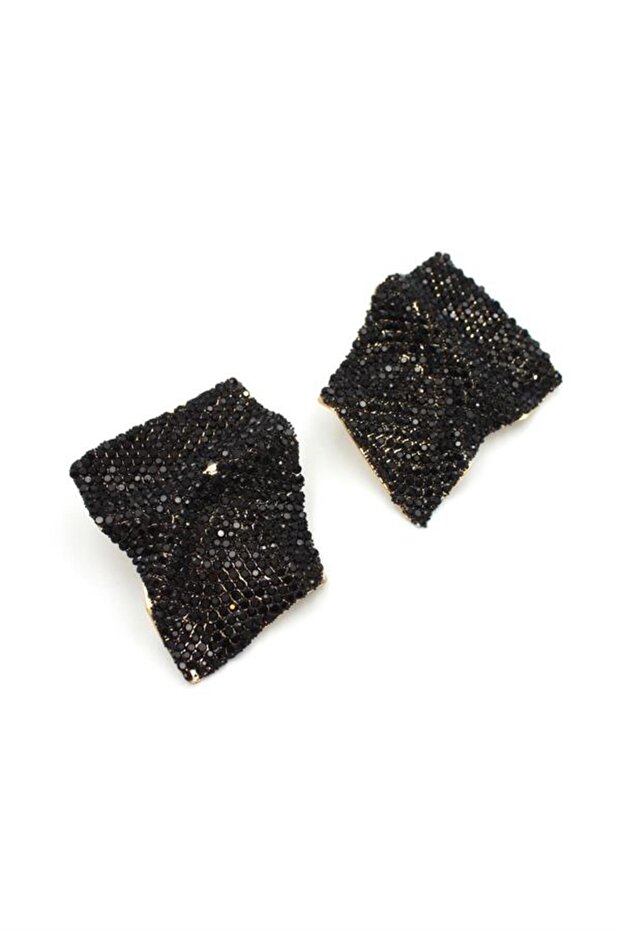 أقراط حجر - أسود - 1