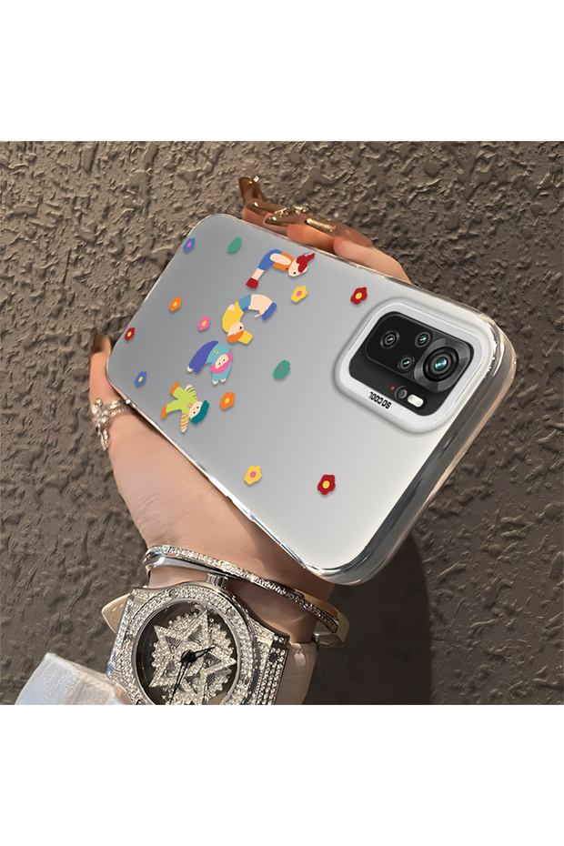 حافظة Xiaomi Redmi Note 10 متوافقة مع الحافة السيليكونية الصلبة والمضادة للسقوط بنمط ممتع - 3