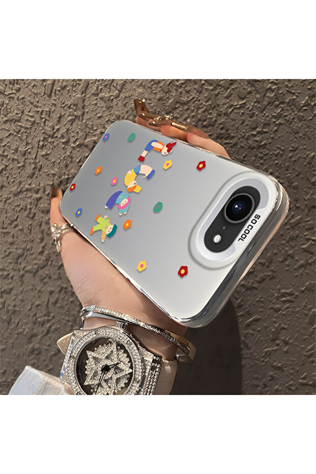 حافظة مضادة للسقوط من السيليكون المتوافقة مع هاتف iPhone 16e بنمط ممتع - 2