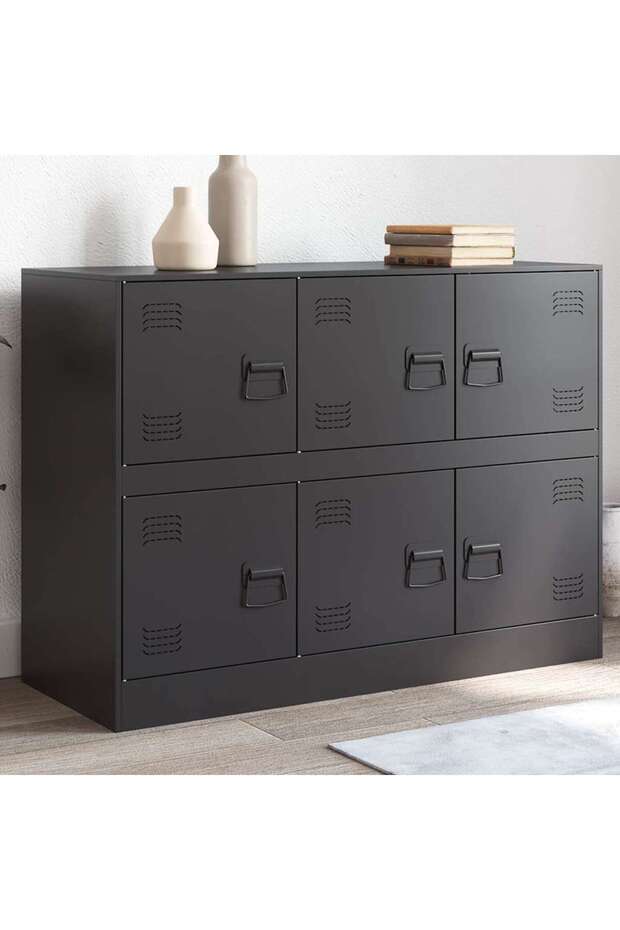 Sideboard Black 99x39x73 cm Steel