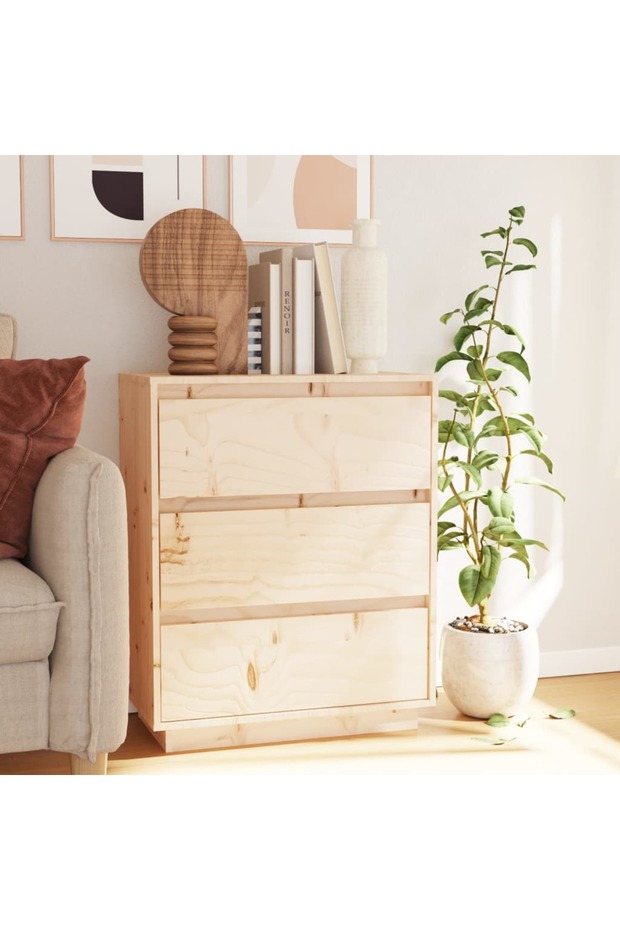 Sideboard 60x34x75 cm Solid Wood Pine