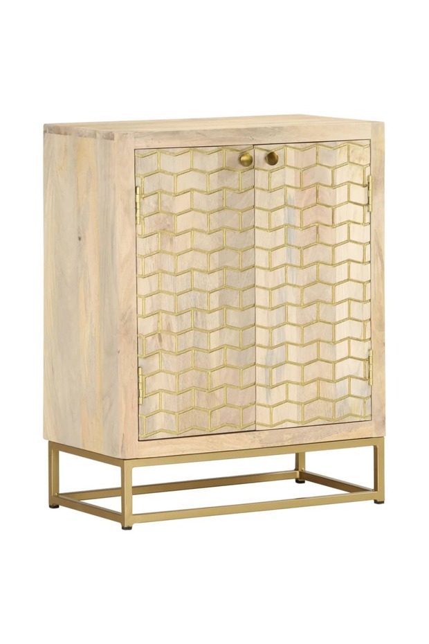Sideboard with 2 Doors 55x30x70 cm Solid Wood Mango