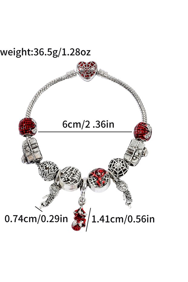 SL731 Marvel Spider-Man Pattern Bracelet Party Favors, Birthday and Christmas Gifts for Family and F