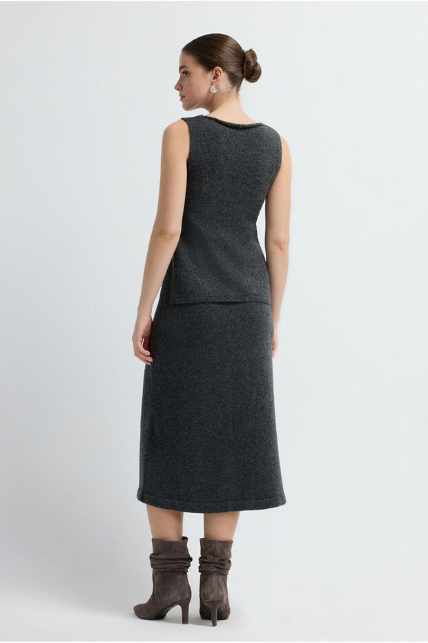 Kolsuz Triko Süveter - 6