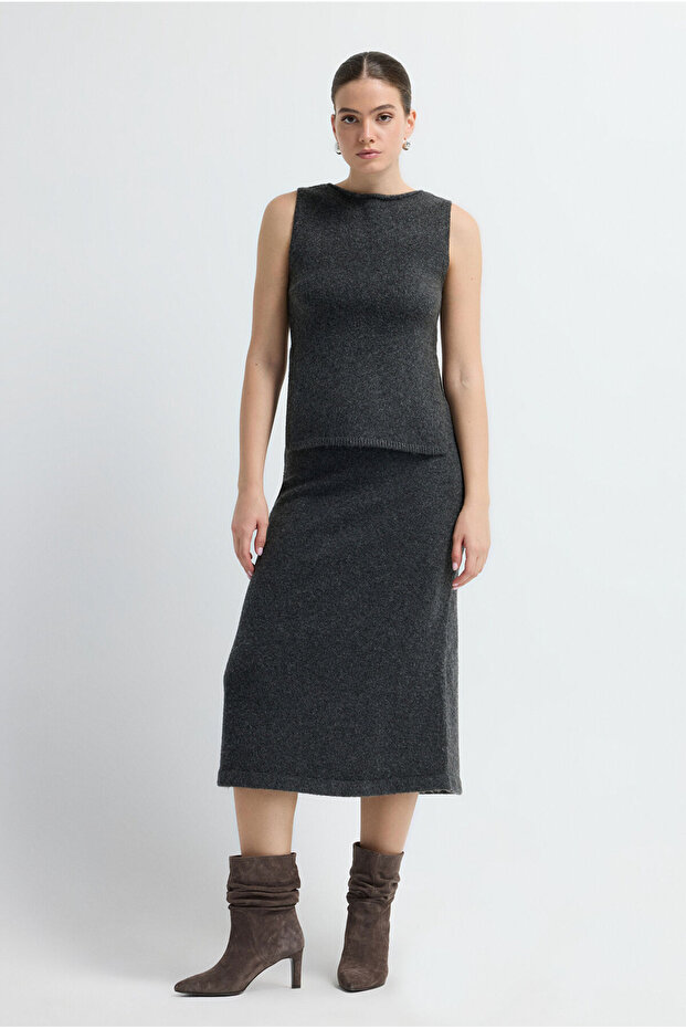 Kolsuz Triko Süveter - 4