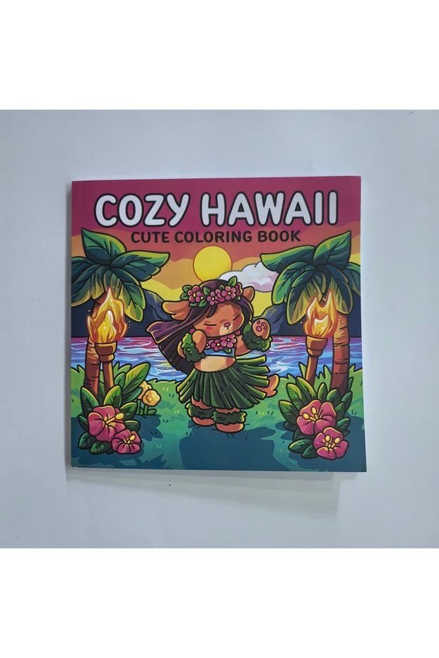 1 Cozy Nawaii Cute Adult Coloring Book - Stress Relief Drawing Ideal Gift for Party And Birthday