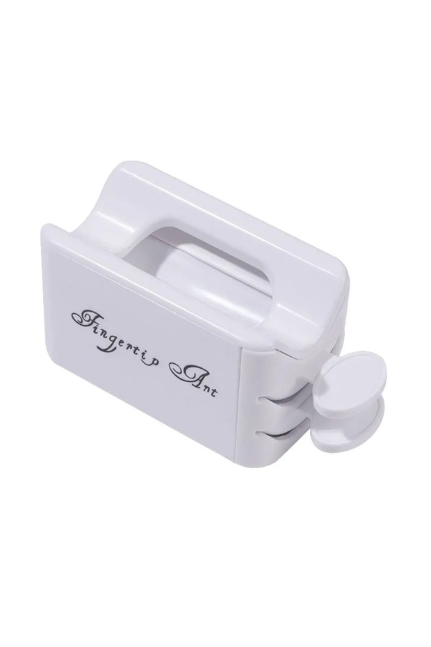 1 Pc French Portable Recovery Box For Nail Glitter Powder Container Recycling Dipping Powder Dust Tr