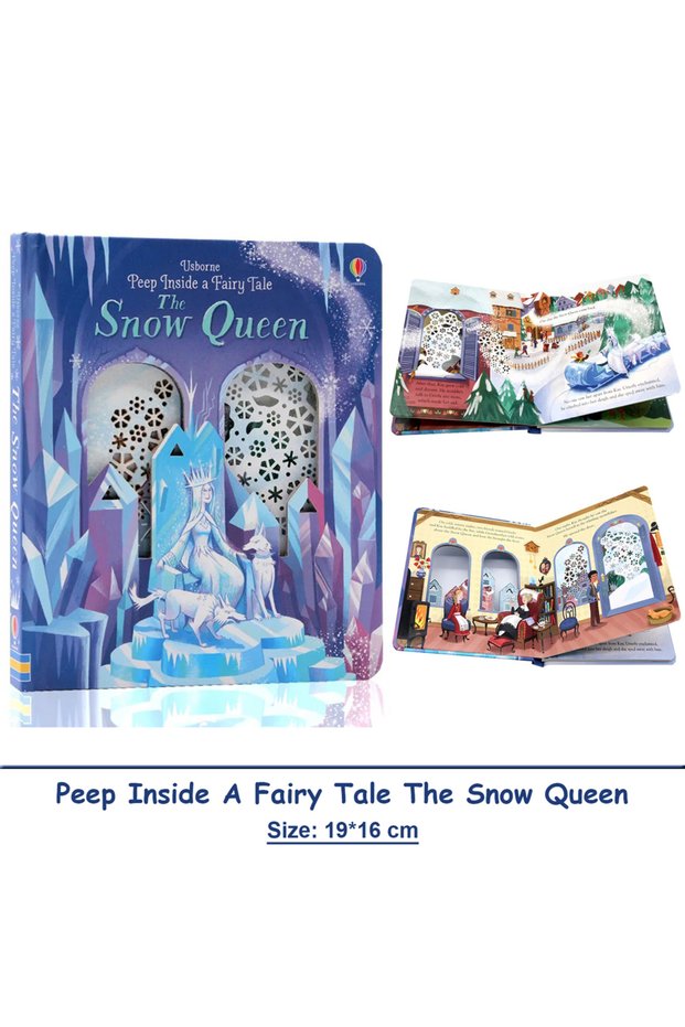 Snow Queen Usborne Peep Inside A Fairy Tale Snow Queen Montessori Educational English Picture Books