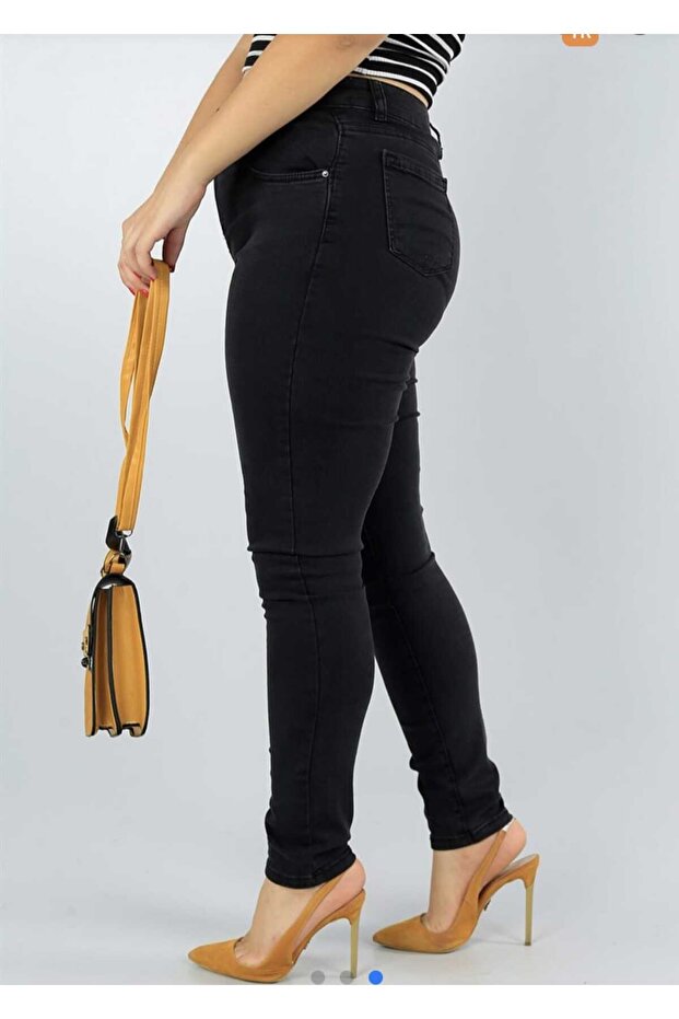 Extra Comfortable High-Waist Lycra Battal Tight-Leg Jeans (Skinny Mood)
